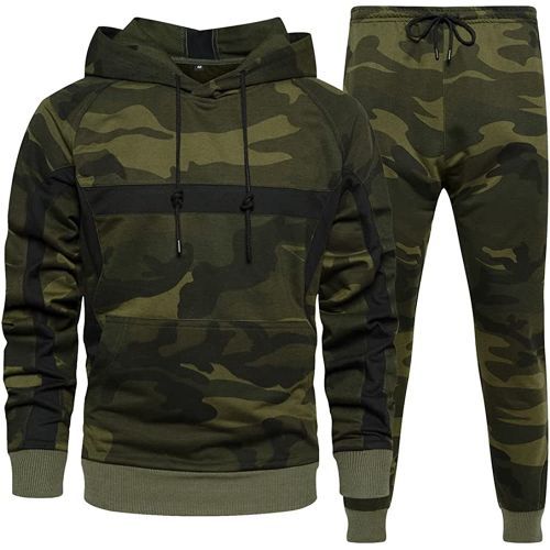 2 Piece Tracksuits Hoodie Jogging Sweatpants Suit